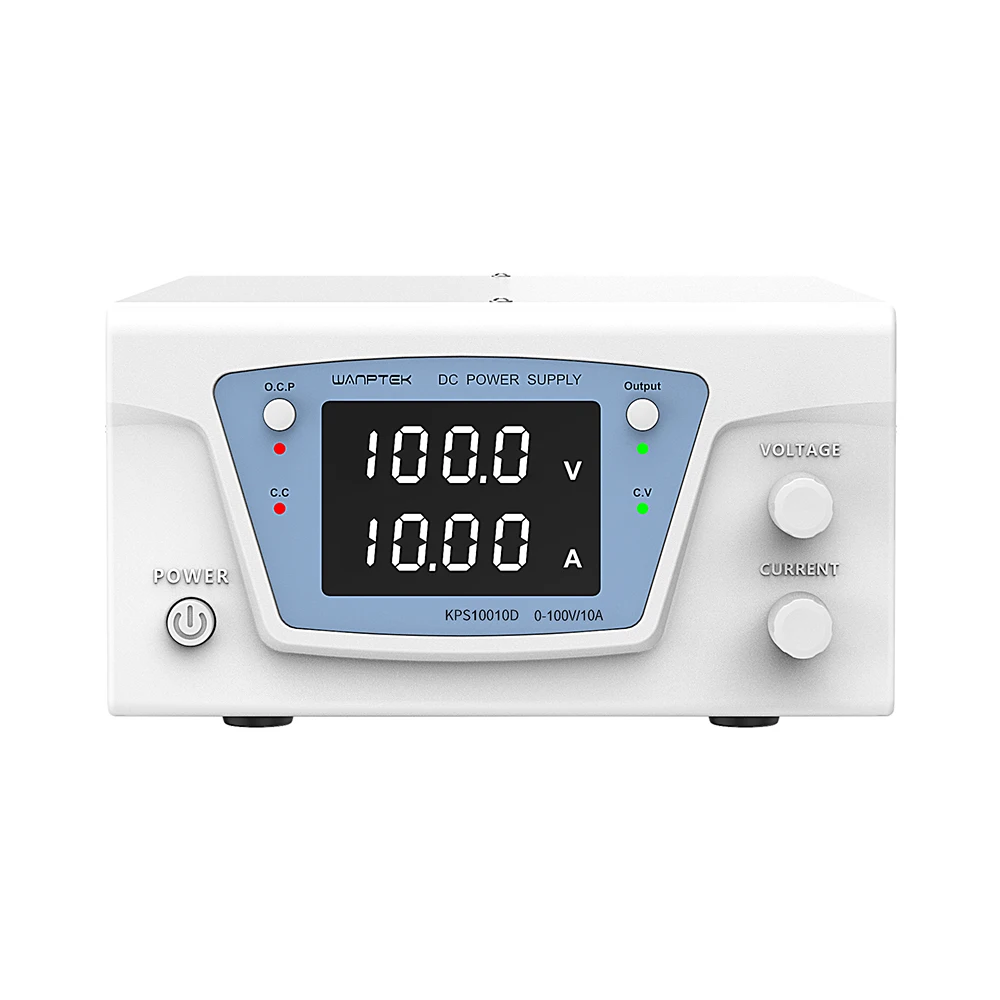 

Программируемый высокомощный источник питания постоянного тока Wantek KPS10010D с высоким выходным напряжением 100В/10А для лабораторий и зарядки аккумуляторов