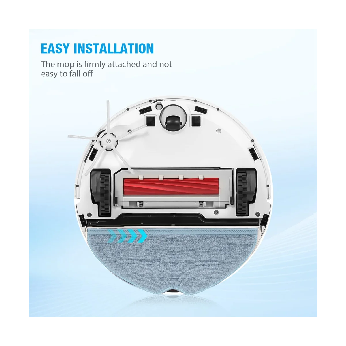 12 قطعة من وسادات الممسحة لـ S7 S7 + S7 MaxV، S7 MaxV Plus، T7S، T7 Plus، T7S Plus، G10S، G10S PRO مكانس كهربائية روبوتية - أجزاء ساخنة