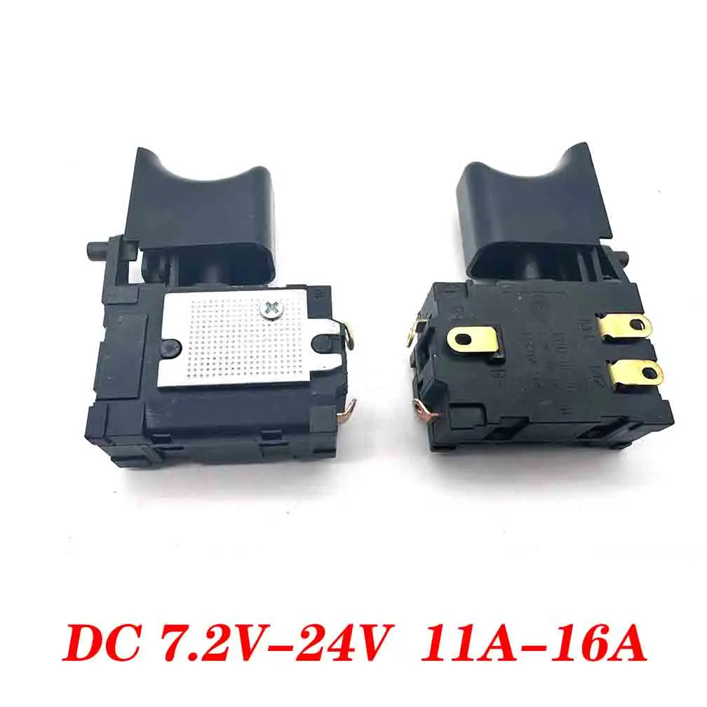 تيار مستمر 7.2-24 فولت 16A 5E4 لبطارية ليثيوم مفتاح مثقاب لاسلكي التحكم في السرعة مفتاح الزناد الكهربائي مع ضوء صغير ﻿