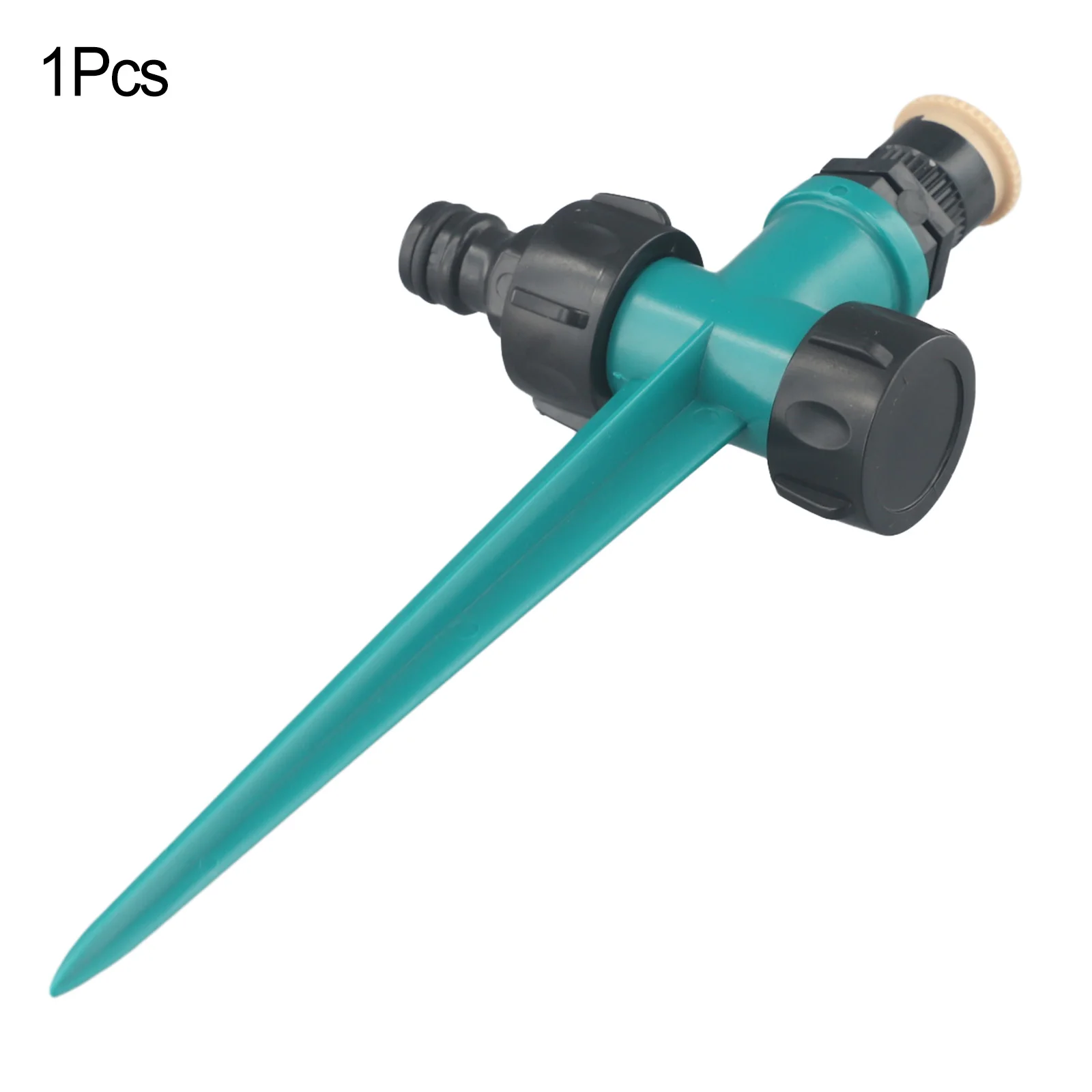 Garden Irrigation Sprinkler with For 360 Degrees Rotating Nozzles and Adjustable Spike for Wide Coverage Watering