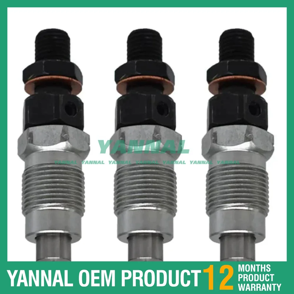 

New 3 PCS Fuel Injector 16001-53002 For Kubota D722 D782 D902 B7300HSD B7400HSD B7410D