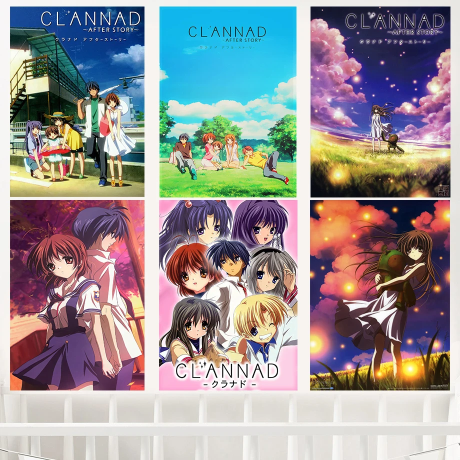 20Style Choose Unframed Japanese cartoon Anime CLANNAD Print Art Canvas Poster For Living Room Decoration Home Wall Picture