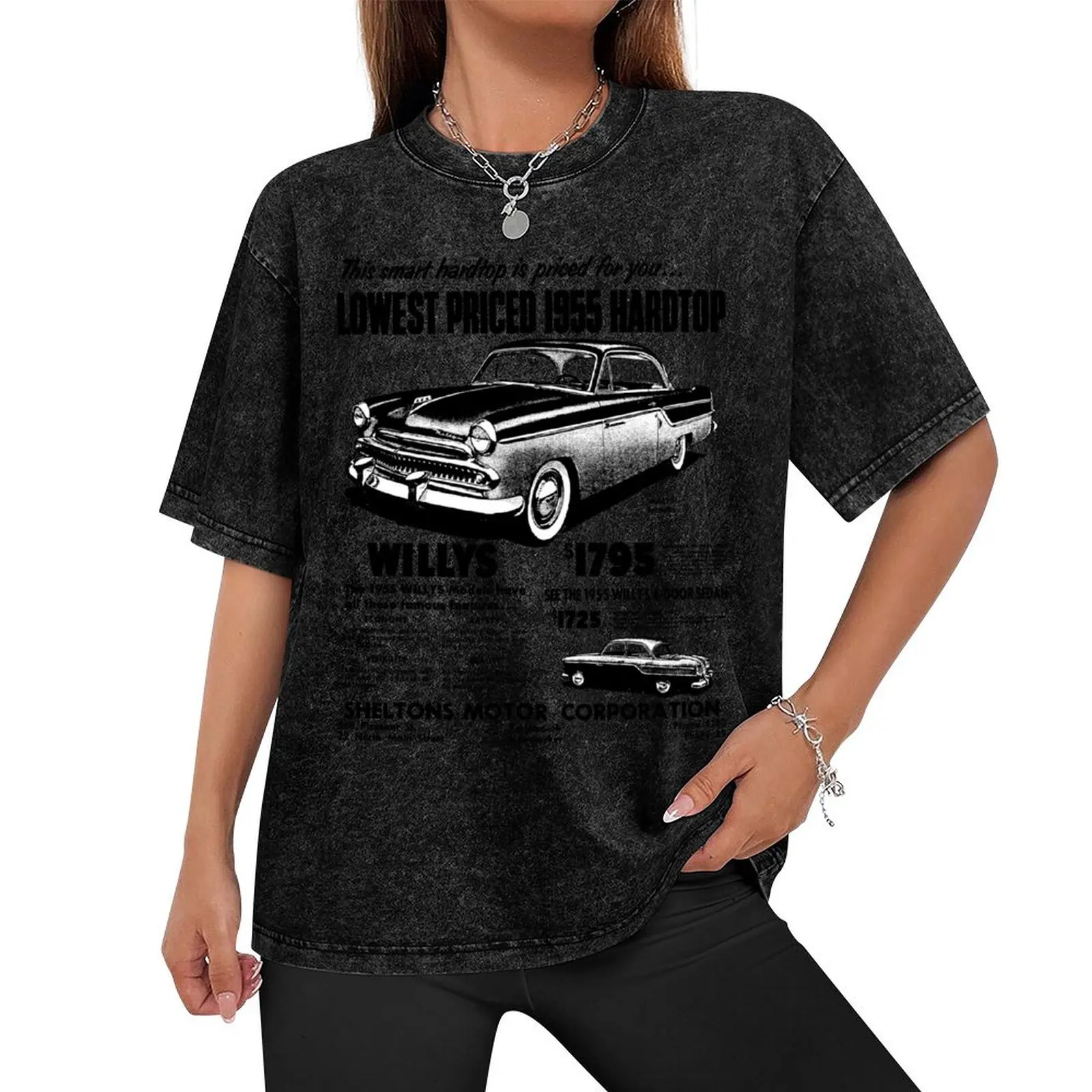 WILLYS AERO '55 HARDTOP T-Shirt sports fans man clothes Aesthetic clothing vintage anime shirt tshirts for men