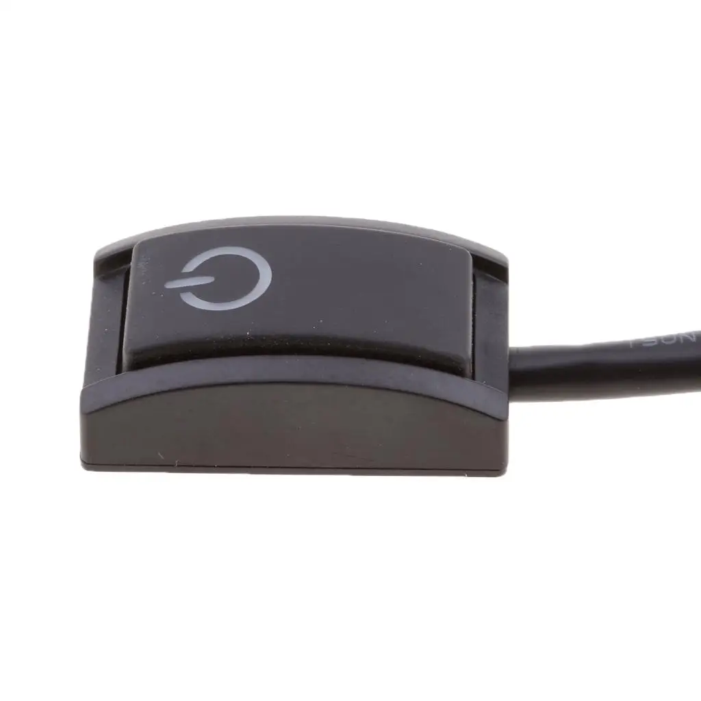 Black Car Push Button Switch 12V Plastic on Off Control for LED Bar Light Brake Chassis Light