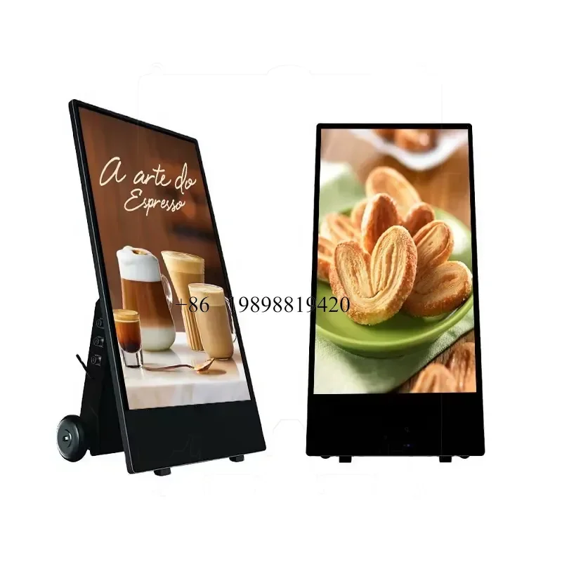 Wmwmnu 43inch 1500nits High Brightness LCD Display Battery Powered Android Advertising Player Poster Kiosks customized produc