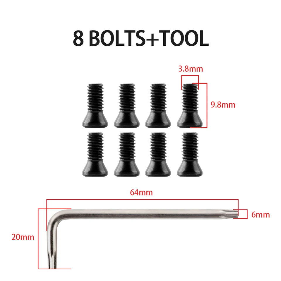 WUZEI 4.2mm オフセット 8 ボルト クローズド チェーンリング 40-58T 8