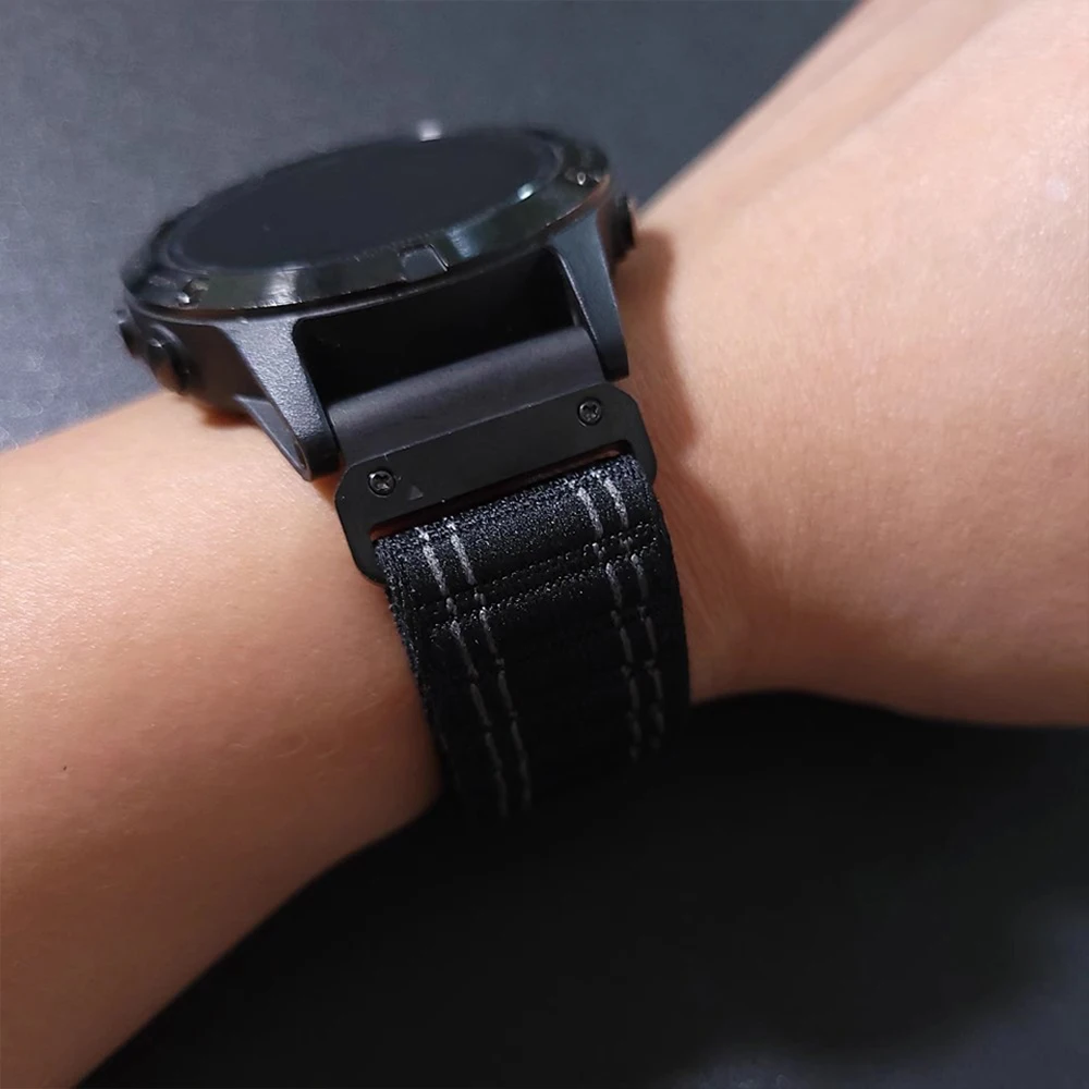 ل Garmin fenix 8 E حزام ساعة من النايلون ل fenix7 7X 6 6X Pro إندورو 3 غريزة Mk3i EPIX Gen2 970 965 22 مللي متر 26 مللي متر QuickFit العصابات