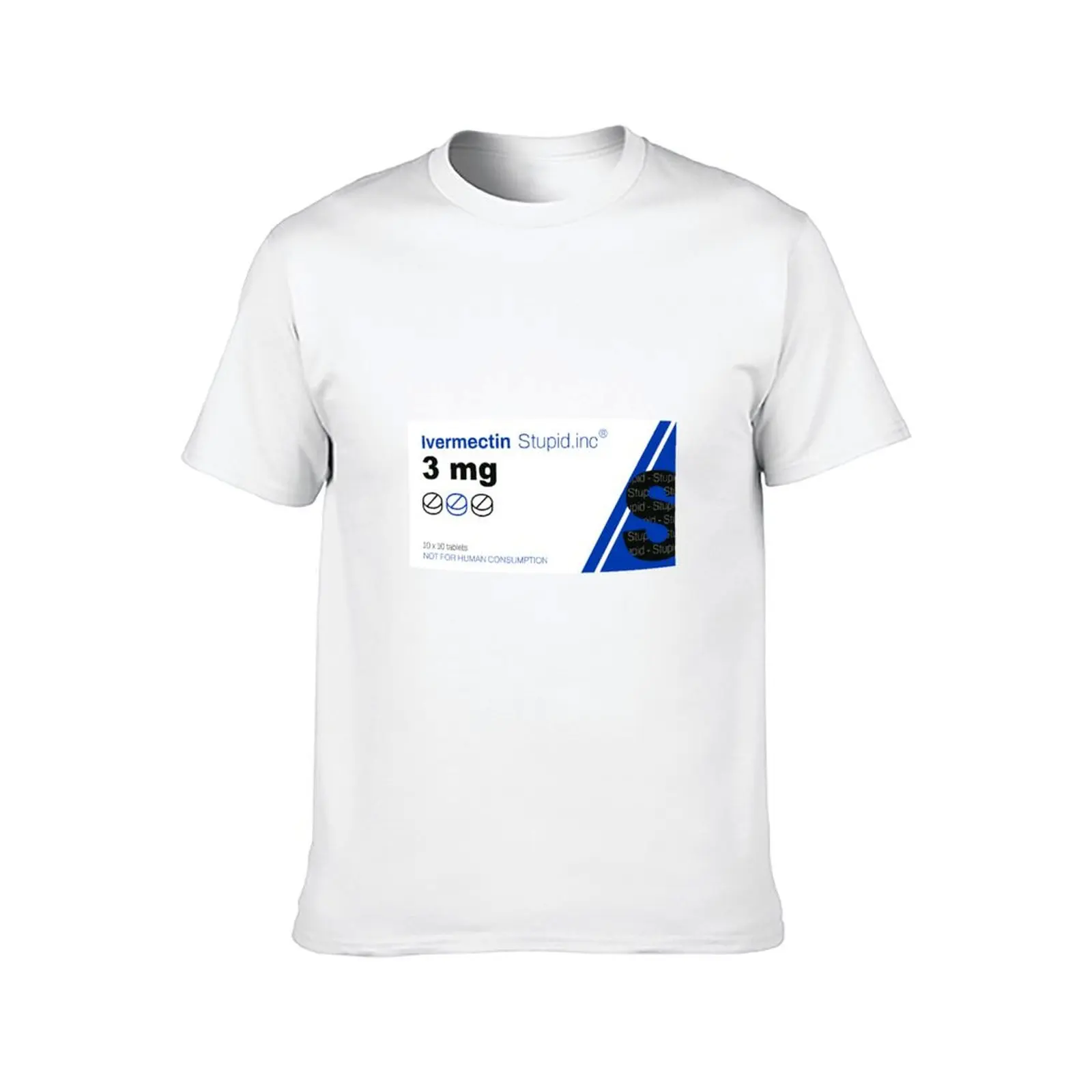 Ivermectin Medicine Packaging T-Shirt t shirt man plain t shirt for man 100 percent cotton T-Shirt