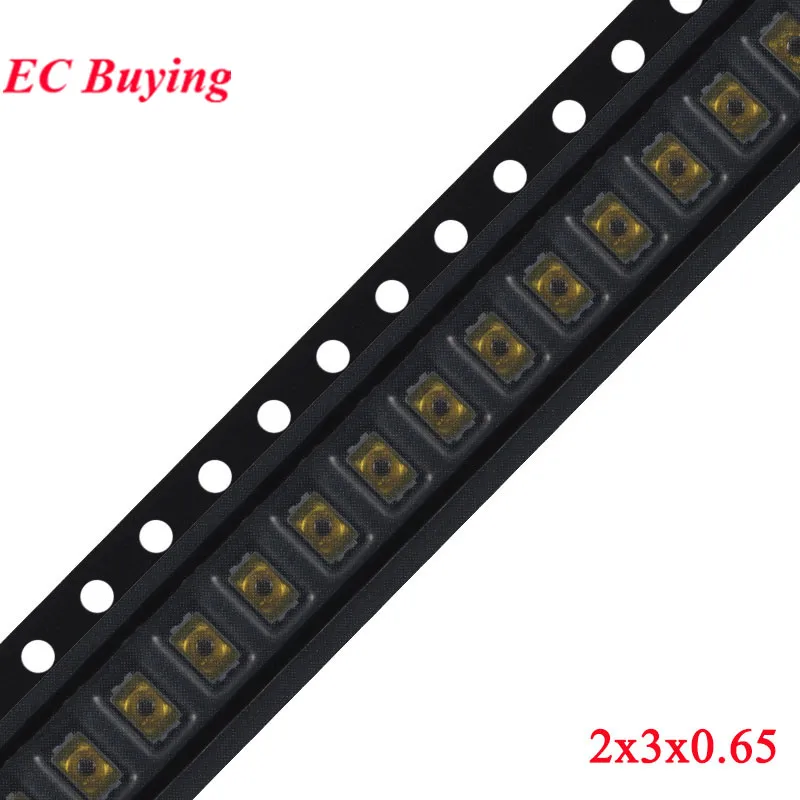 10-100 Peças 2*3*0.65 Mini Teclado de Membrana com Botão Tátil Micro Switch de Filme Fino para Câmera de Celular
