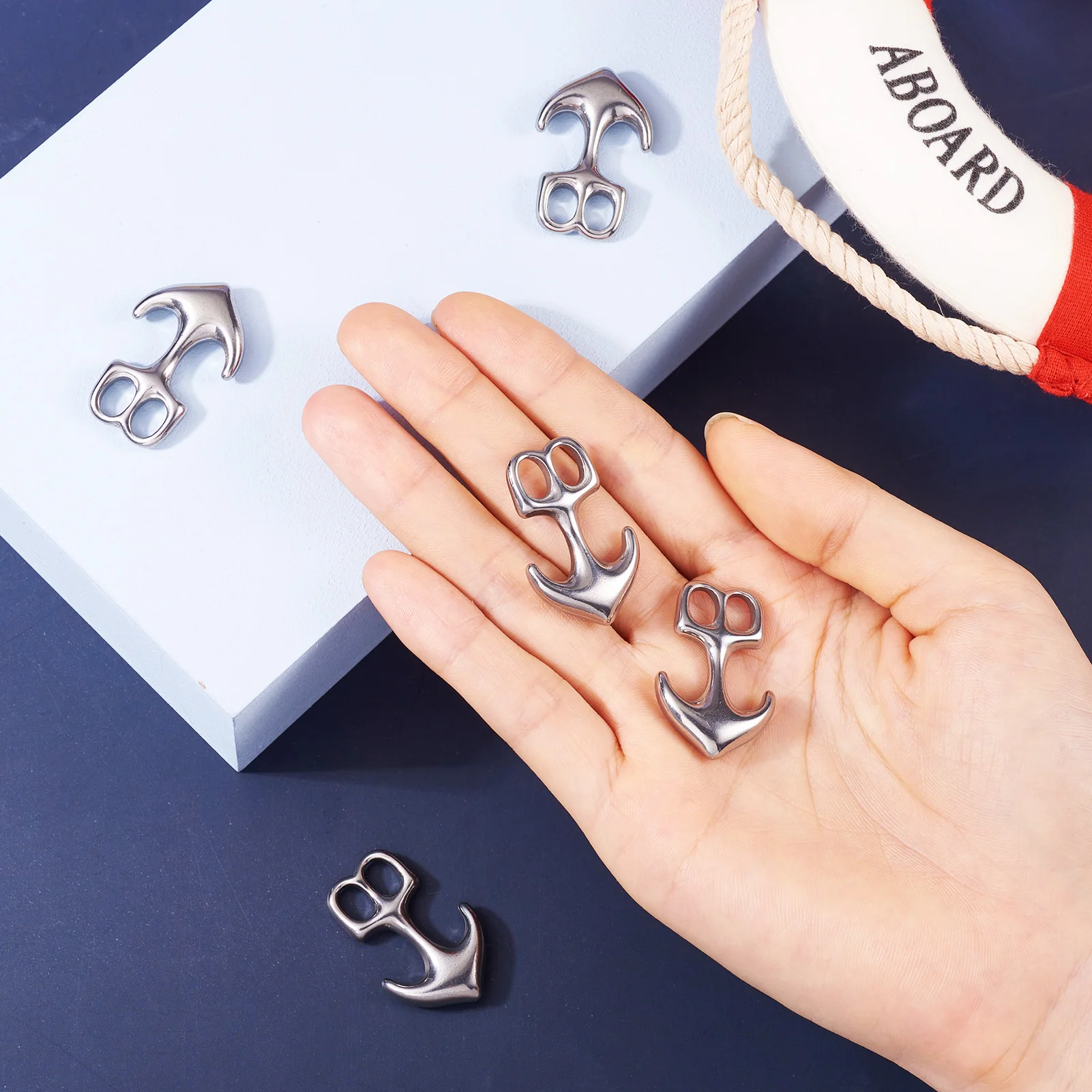 5 個アンカーフッククラスプ 304 ステンレス鋼コネクタ女 - Men Accessories Jewellery のレビューと価格