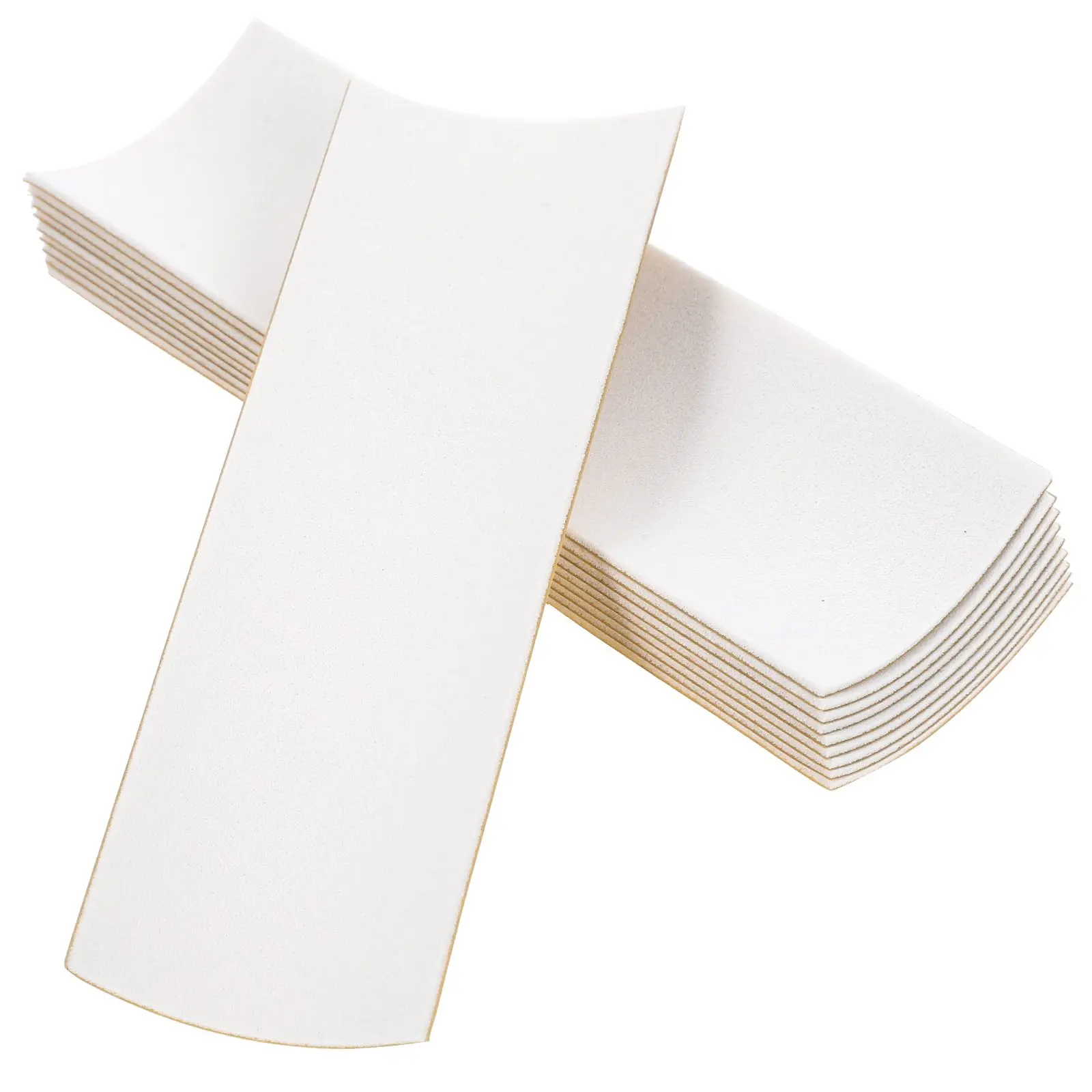 

10 Pcs Grip Tape 38x110mm White Yellow Non Slip Stickers Foam Grip Tapes for Fingerboards Small Skateboard Decal
