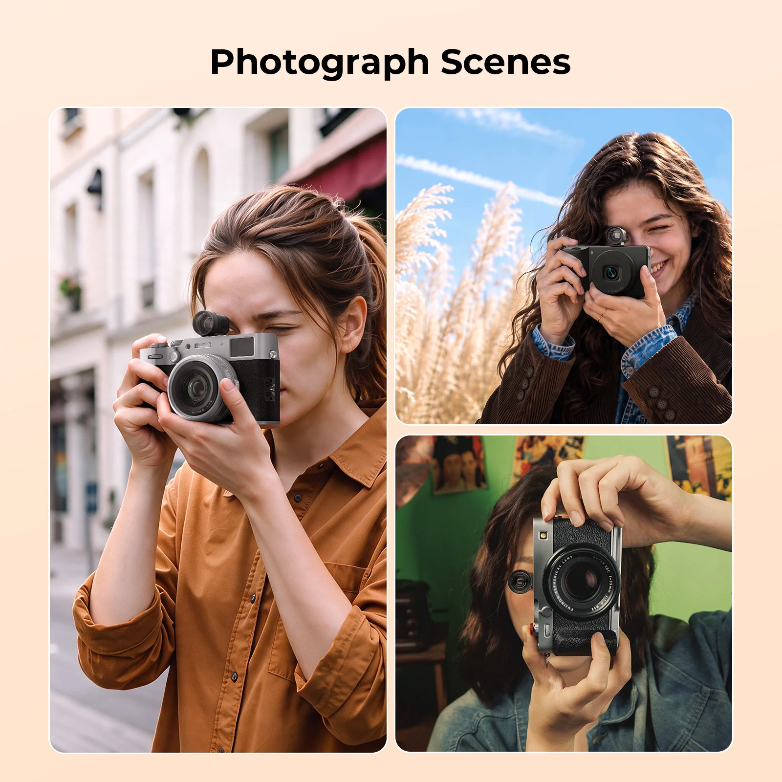 Widokoskop optyczny SmallRig 28mm z liniami ramki 3:2 do Sony ZV-E10 / A6700, Canon R50, Nikon, Fujifilm 5873 — zdjęcie produktu 6