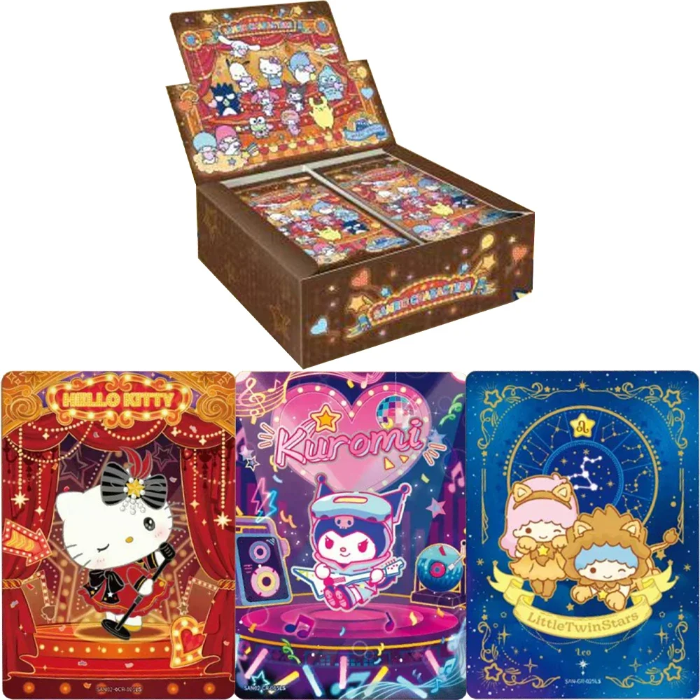 KAYOU Genuine Sanrio Card Honey Dream Series Starry Whispers Fun Movie Pack Sanrio Family Anime Collectible Cards Toys Gifts