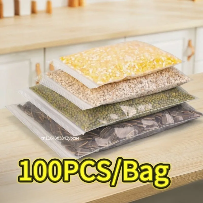 Transparent Self-Sealing Storage Bag Bone Package Dense Preservation Bag Home Storage Sample Classification Clear Seal Bags