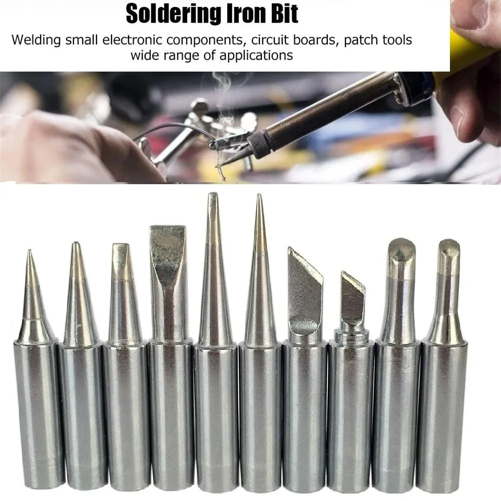 

Set of 10 Replacement 900M Soldering Iron Tips for 936 937 907 Stations Compatible with Multiple Brands Except Model 3010 XTS