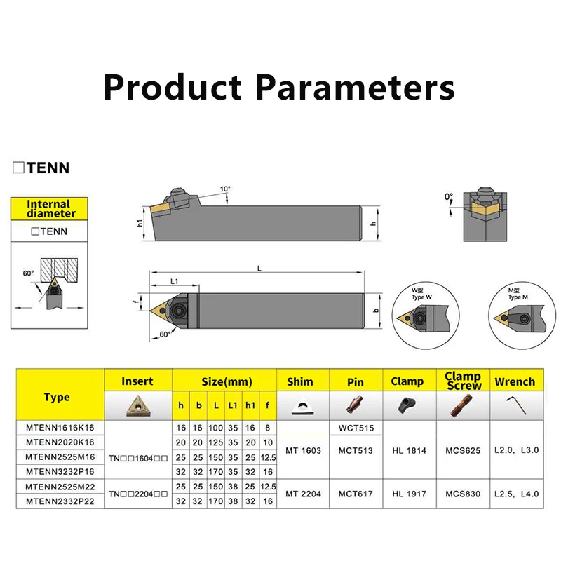 MTENN1616 MTENN2020 MTENN2525 MTENN3232 External Turning Tool MTENN Lathe Bar Turning Holder CNC Cutting Tool Cutter Bar