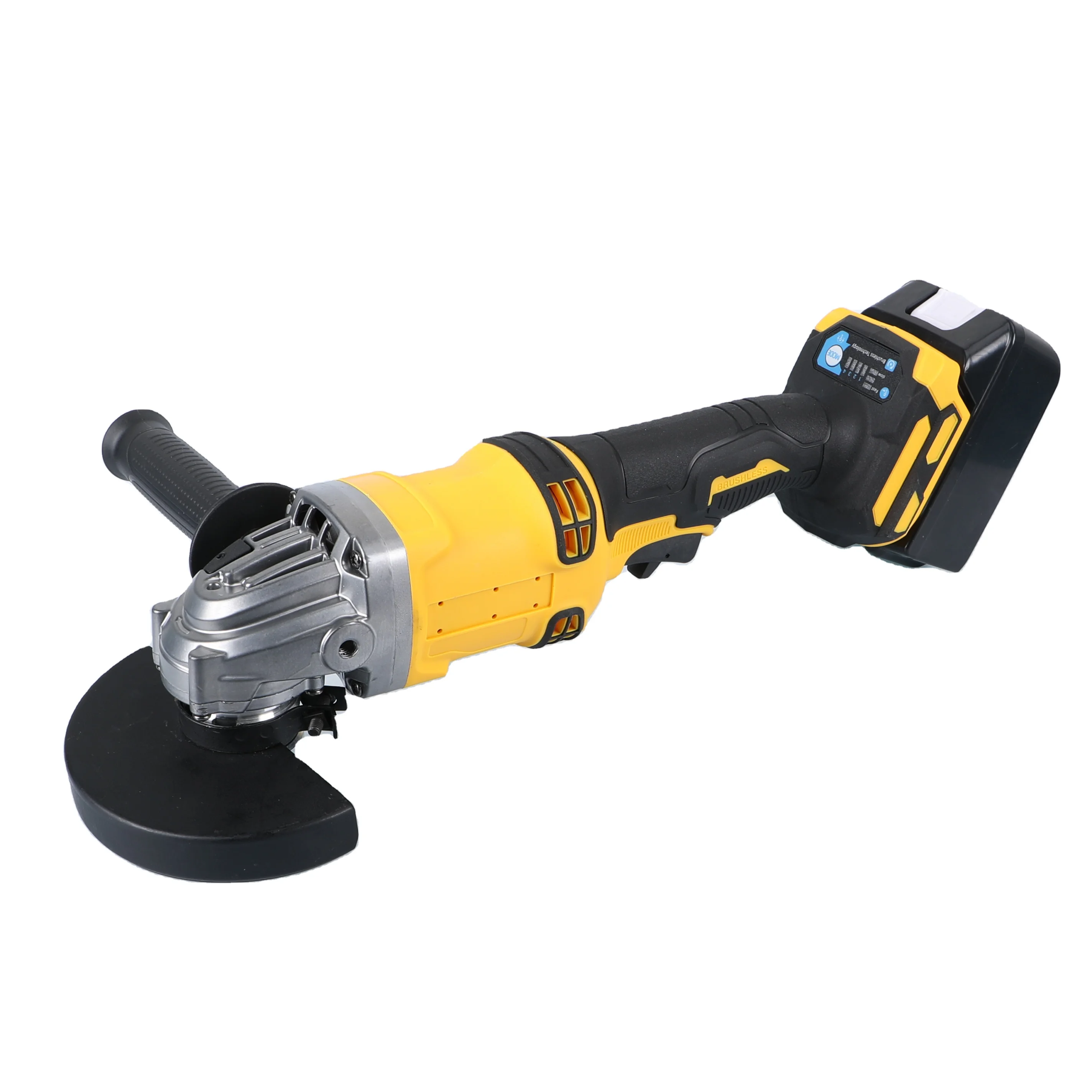 Wholesale DIY Industrial 21V Rechargeable Lithium-Ion Cordless Brushless 125mm Heavy Duty Angle Grinder Adjustable Speed