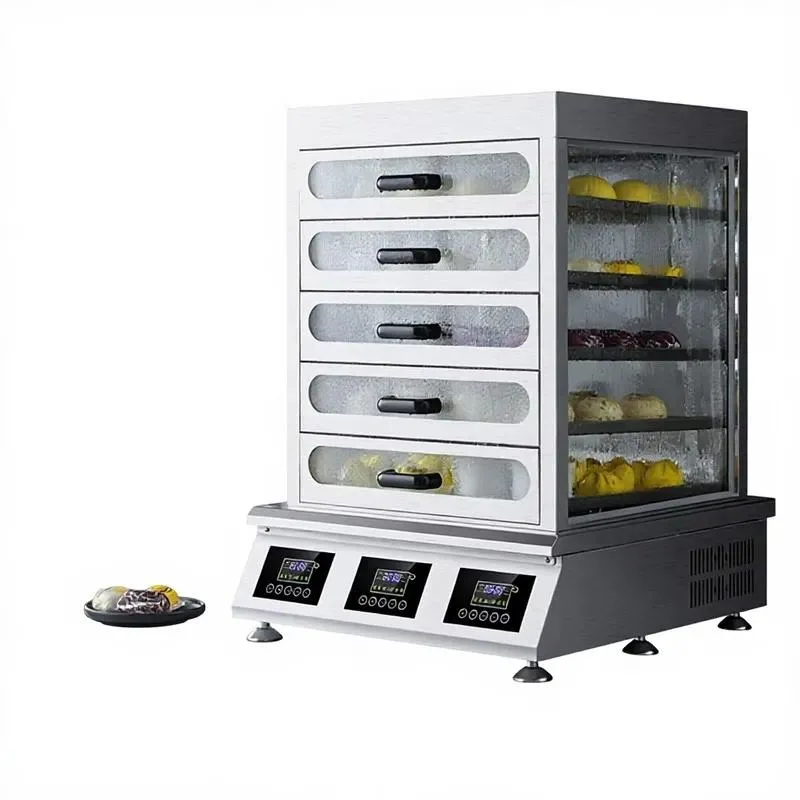 Commercial Stainless Steel Breakfast Steamer Cabinet 9000W 12000W