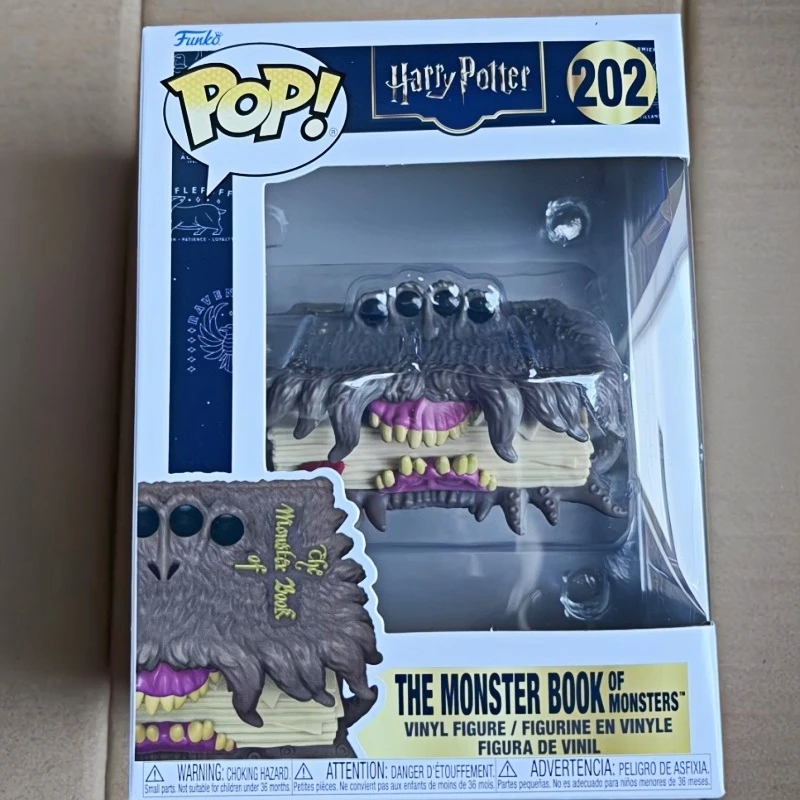 Funko Pop Harry Potter El Libro de los Monstruos # Figura de Vinilo Original 202, Modelo Coleccionable de Película, Adorno de Escritorio, Juguete, Regalo