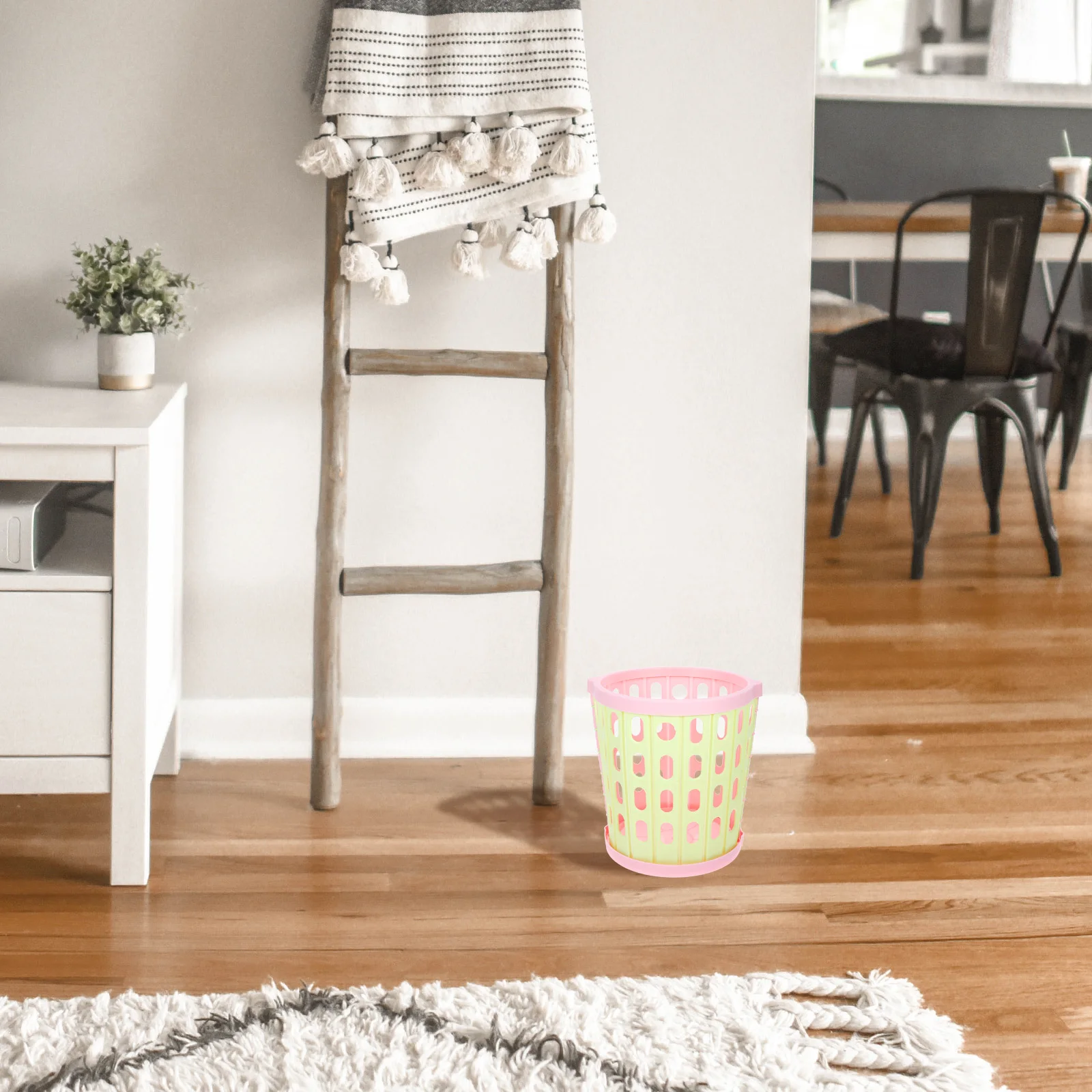 

1 set 1 Set Foldable Trash Can 3L Collapsible Garbage Bin For Bathroom Bedroom Office Home Plastic Waste Container Large Opening