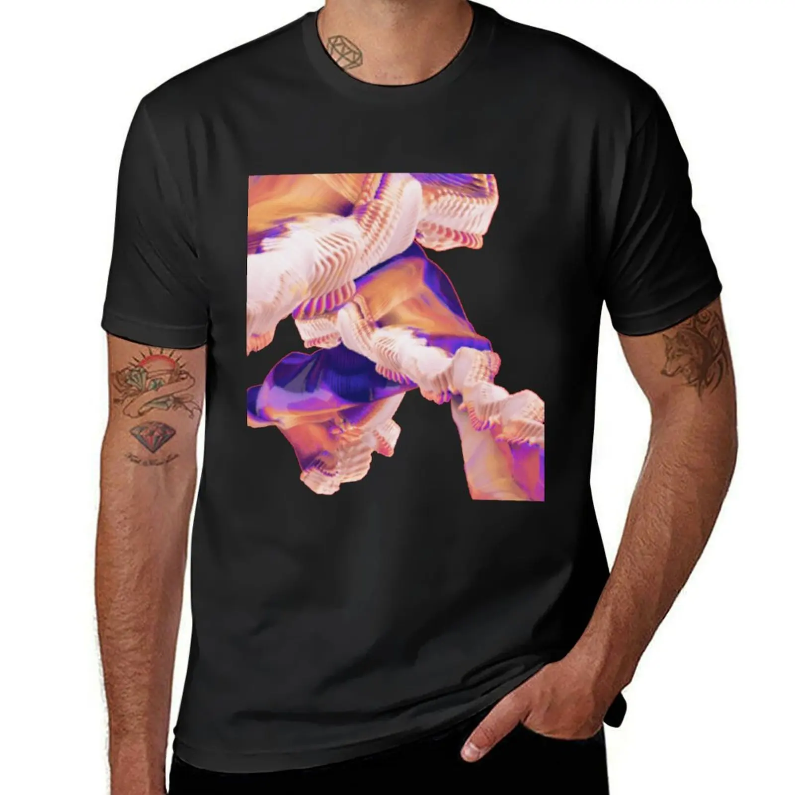 Bicep Apricots Album Art T-Shirt plus size tops plus sizes sports fans tees fruit of the loom mens t shirts