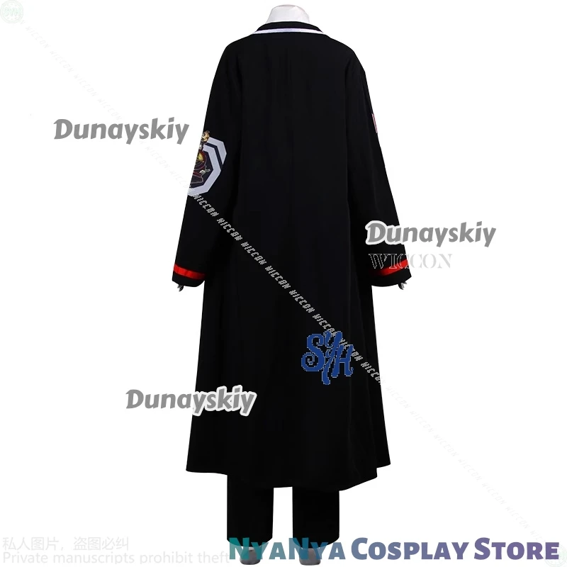 ชุดคอสเพลย์อนิเมะ ดอนกิโฆเต้ จากเกม Limbus Company สไตล์พังก์ เท่ห์ หล่อ แบบนักเรียน JK DK ชุดยูนิฟอร์มสีเหลือง วิกผมสั้น เนคไท กางเกง สำหรับงานปาร์ตี้ฮาโลวีน