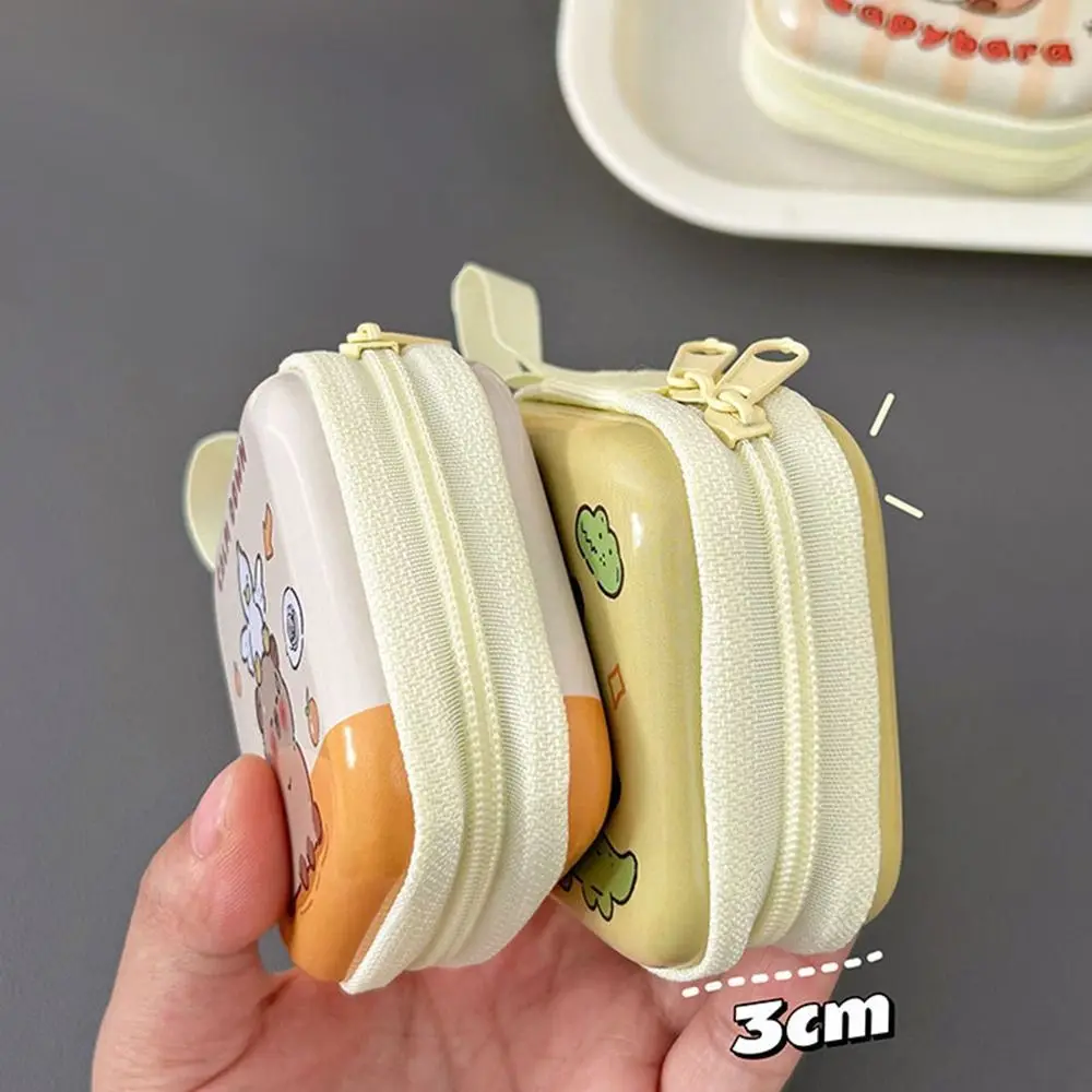 New Cartoon Pattern Capybara Coin Purse Waterproof Mini Storage Box Portable Wallet