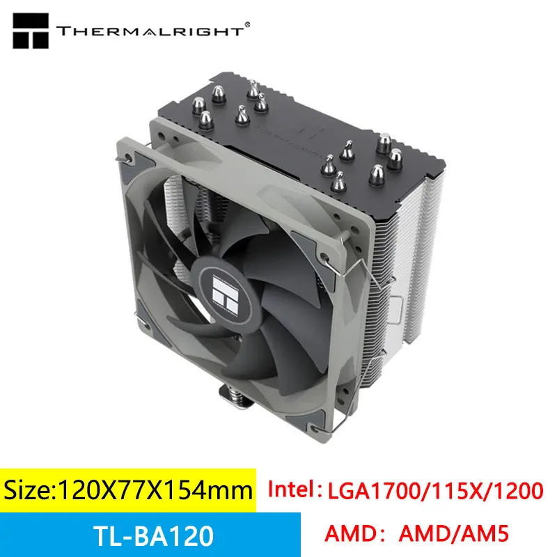 

Thermalright BA120 /ARGB CPU Air-Cooled Radiator 12CM Fan 6 AGHP Anti-Gravity Heat Pipe Support AM4/AM5/LGA1700/115X/1200