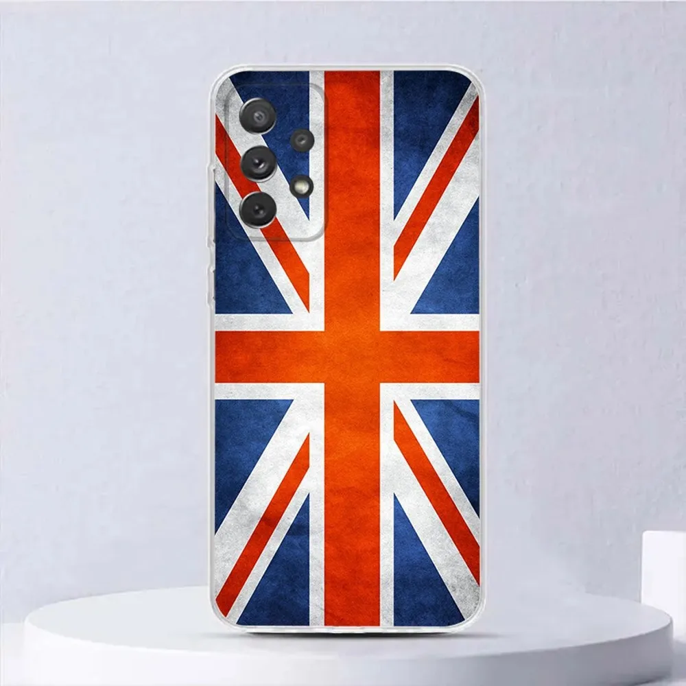 Union Jack British UK Flag Phone Case For Samsung Galaxy,A31,A33,A52,A13,A02,A53,A50,A73,A72,A40,A20,A23,A54,A14,A34 Back Cover