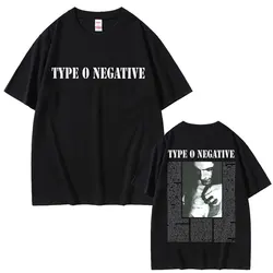 Rock Band Type O Negative Peter Steele T Shirts Men Women Vintage Metal Gothic Tshirt Male Casual Oversized Pure Cotton T-shirts