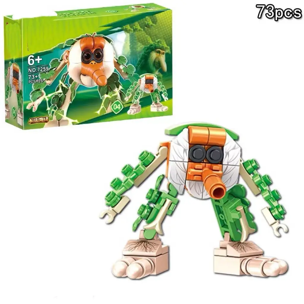 518PCS TTung Tung Sahur Figuur Blok Figuur Speelgoed Gift tralalero tralala Cartoon Blokken voor Kinderen Geschenken