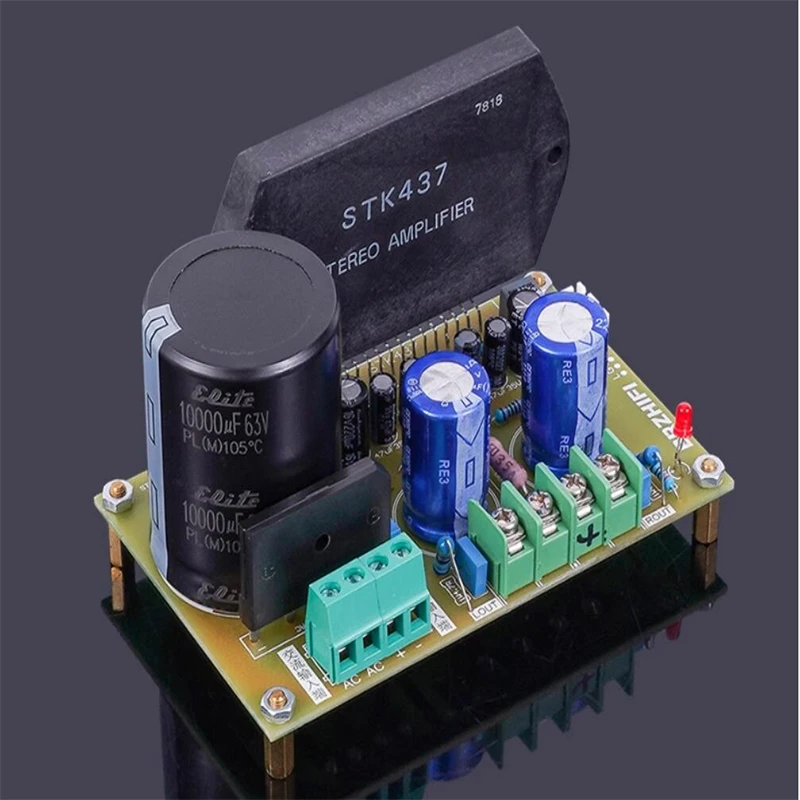 HIFI Sanyo Thick Film STK437 Mono 10W Audio Power Amplifier Board Single-ended OTL circuit DC33V