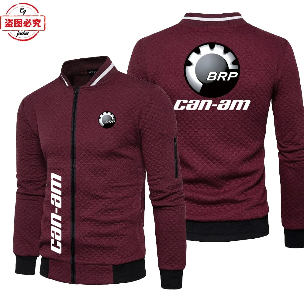 CAN-AM motorcycle logo locomotive jacket casual long-sleeved top stand-up collar jacket group cycling suit racing suit