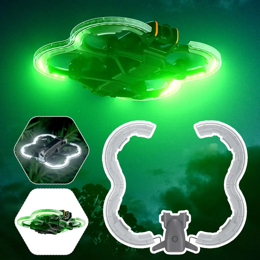  for dji Avata2 Paddle Luminous Collision Traversing Machine Accessories Protective Drone Cover R8m6