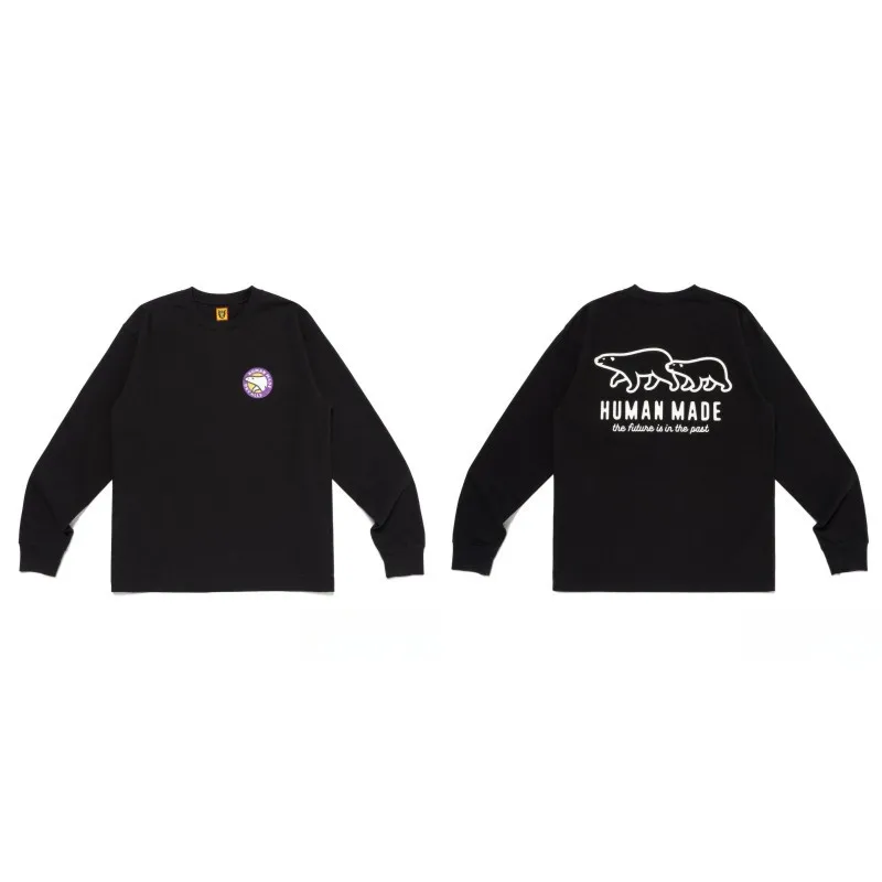 

2025 Autumn Winter Unisex Couple Creative Sausage Dog Print Trendy Loose Long Sleeve Base Layer Shirt Daily Casual Fashion Tops