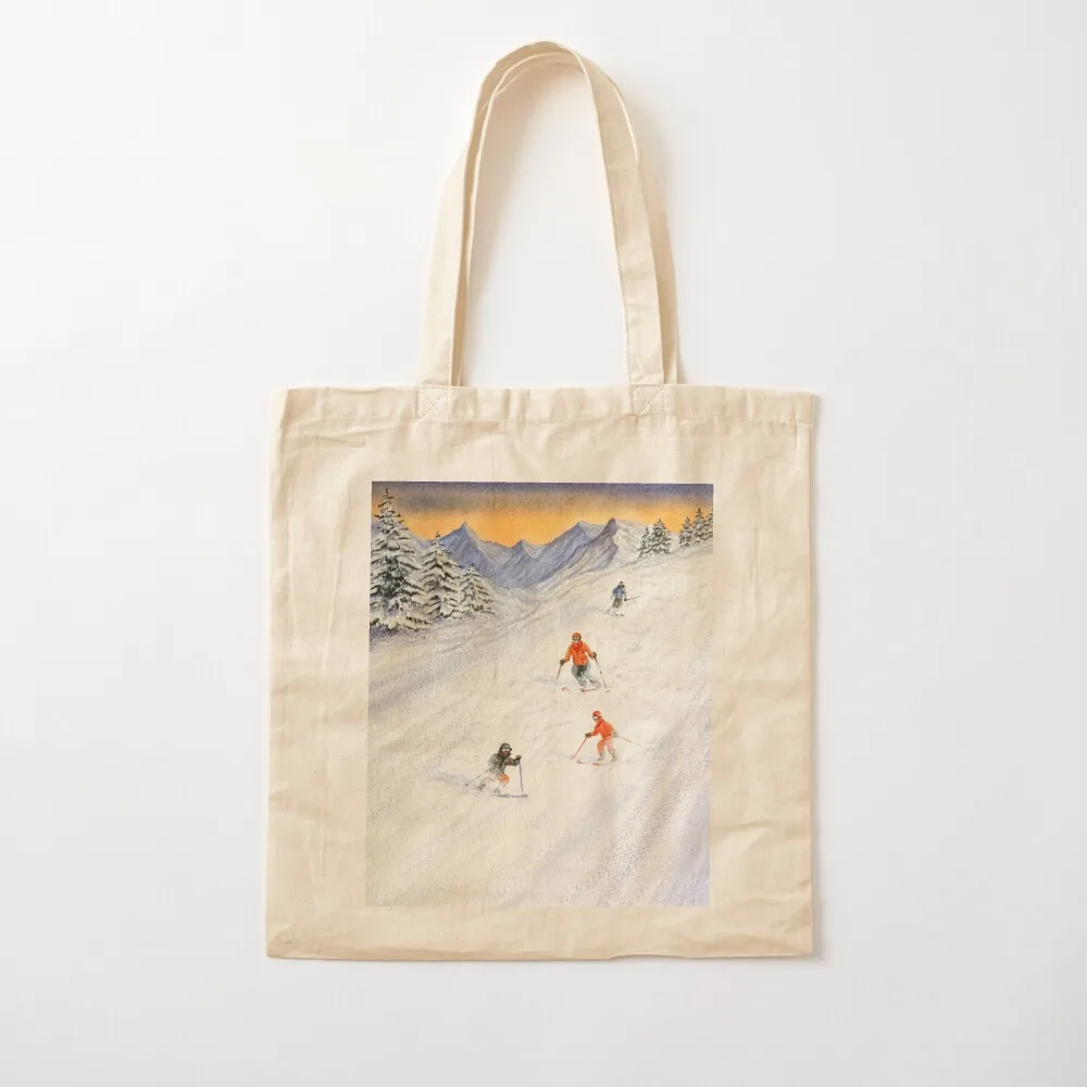 التزلج الأسرة على المنحدرات حمل حقيبة حقائب نسائية حمل حقيبة امرأة حقيبة تسوق حقيبة تسوق