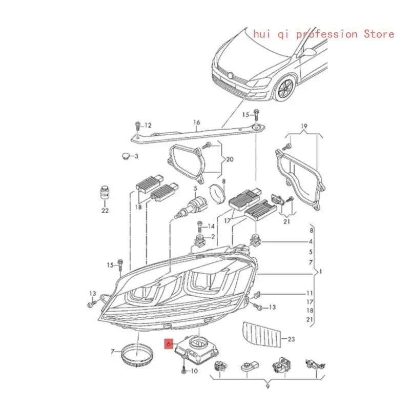 LED Headlight Ballast for L90032783 5F0941472B 5F0941472A Enhanced Illumination