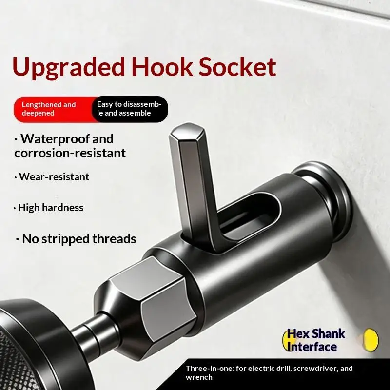 Extend Deepened Hook Socket Side Opening Anti-deformation Long Service Life for Home Decor Daily Electrician Repair