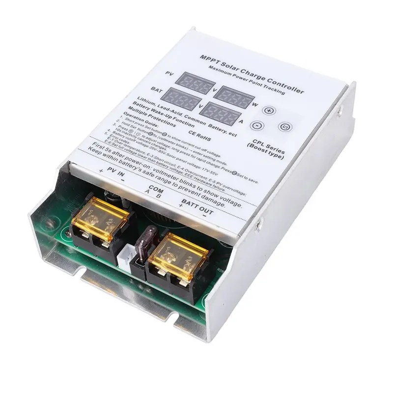B04B-High Efficiency For 24V 48V 72V Solar Power Charge Controller 600W MPPT Boost Regulator Multiple Battery Support For Golf