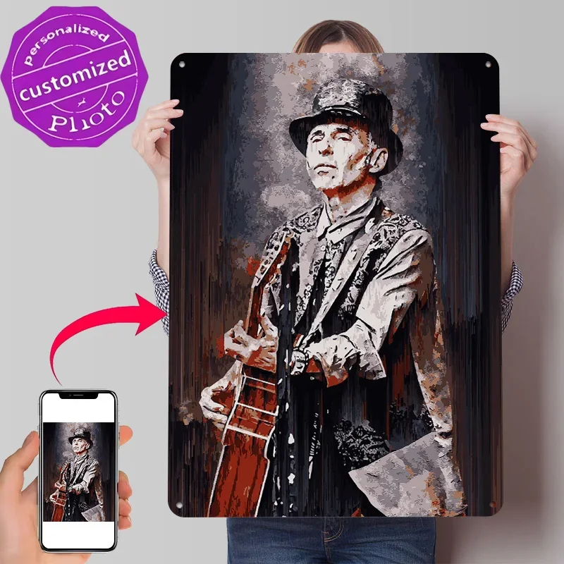 Nils Lofgren Personalized 3D Textured Metal Poster Wall Art Tinplate Sign for Room Decorating Interior House Article Decoration