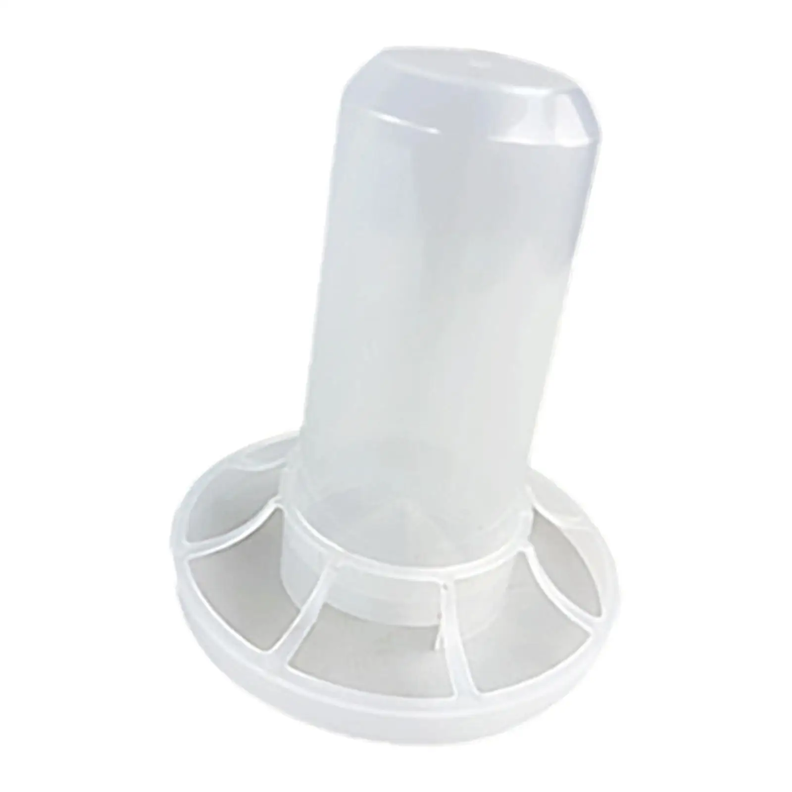 Poultry Feeder Bucket with Feeding Ports Anti Spill Design Sturdy ABS Easy to Use for Backyard Flocks