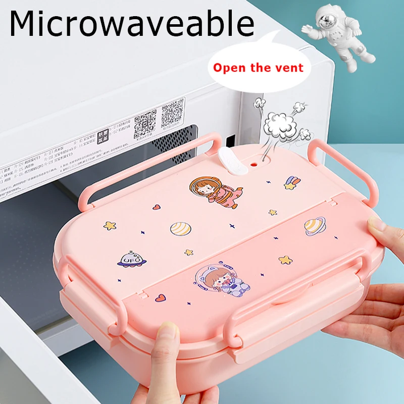 316 Stainless Steel Thermal Lunch Box Cute Kawaii Lunch Box Kids Lunch Bag Cartoon Microwave Bento Box Kids Lunch Box for School