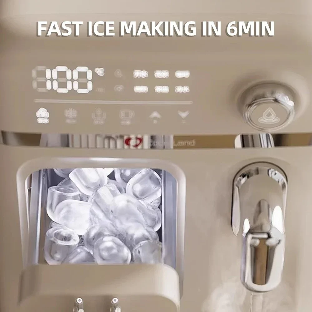Desktop Intelligence Water Dispenser Ice Maker Hot and Cold Water Refrigeration Ice Direct Drink