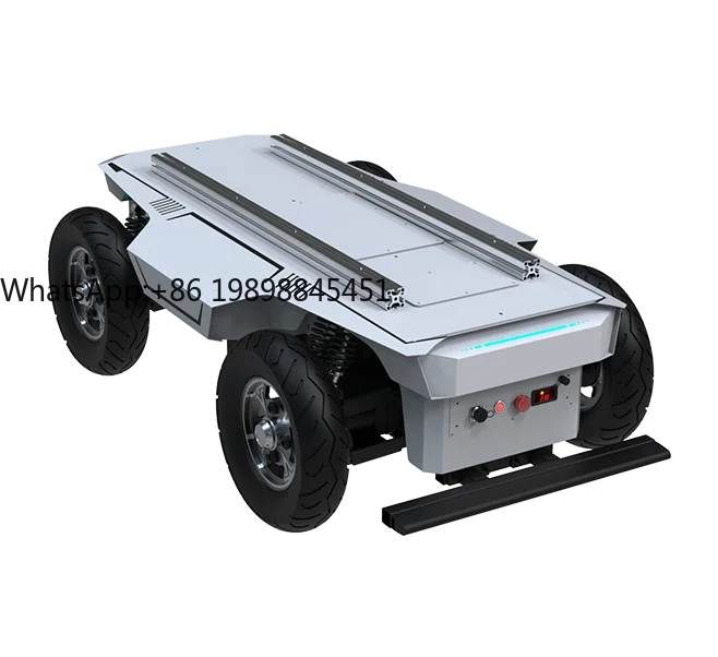 200kg Payload Ackerman AGV Chassis, CAN Bus Controlled with ROS Driver for Auto Navigation AGV AMR Robot Customizable AI Robot