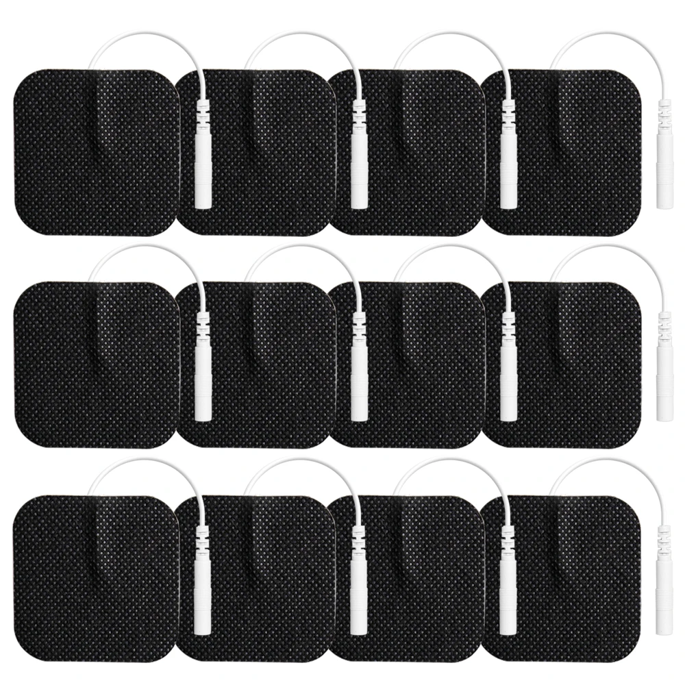 10/20Pcs 5x5cm Electrode Pads Gel Black Electrodes Parch Replacement for Tens Acupuncture Digital Massager EMS Electrostimulator