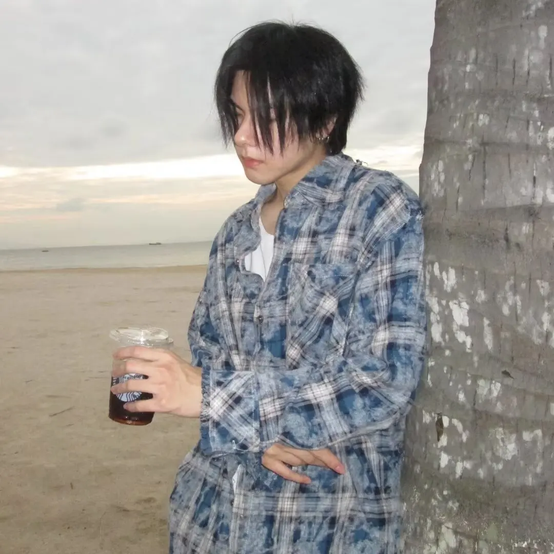 Japanese Fashion Retro Checkered Long Sleeved Shirt for Men Spring Autumn Men's Harajuku Loose Casual Shirt Jacket Coats Y2k