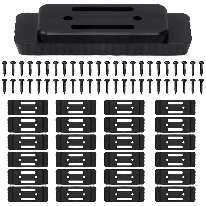 [A92P!】 Mounting Feet 24-Pack For - Feet Mounting System Includes 48 Nails& For Accessories