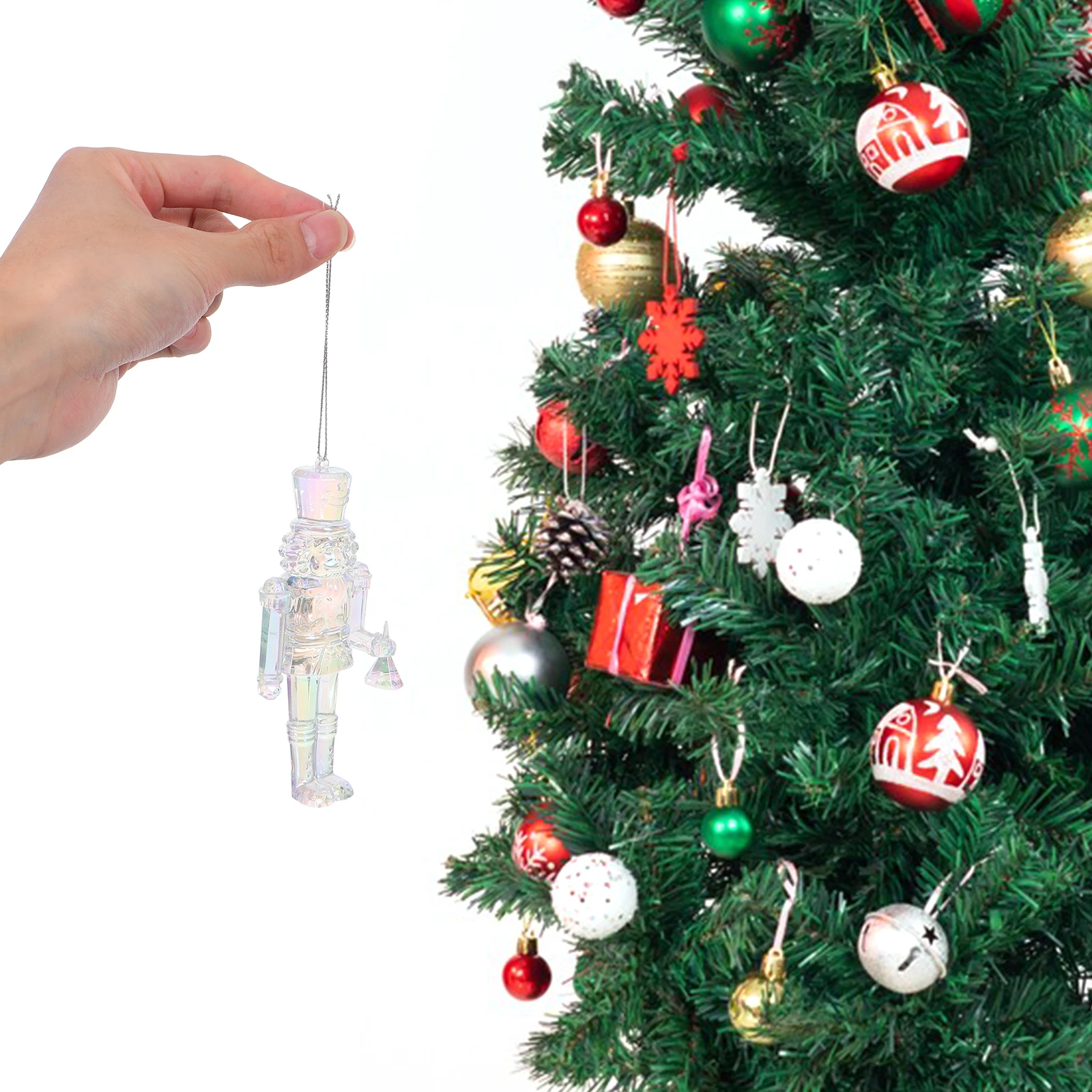 

Christmas Ornaments Decor Hanging Nutcrackers Gifts Tree Acrylic Craft Decors Child
