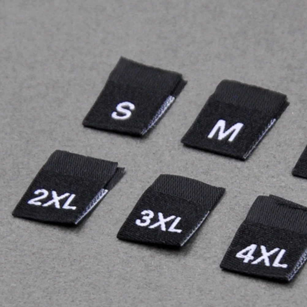

900pcs Wash Mark Size Unisex Clothes Labels garment Tags Apparel Folding Garment Accessories File Folder