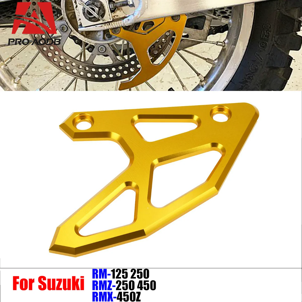 High-Quality Motorcycle Accessories Rear Brake Disc Guard Protector Cover For Suzuki RM125 RM250 RMZ250 RMZ450 RMX450Z 2004-2020